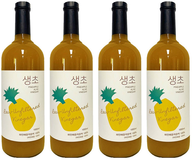생생초 생초 파인애플, 1L, 4개
