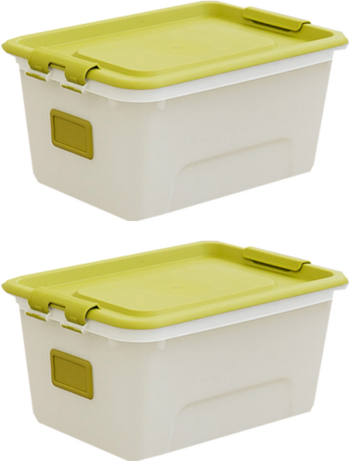 리빙숲 스퀘어 리빙박스, 그린, 2개