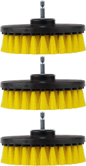 모나코올리브 파워클린 전동드릴 탭브러쉬, 혼합색상, 3개