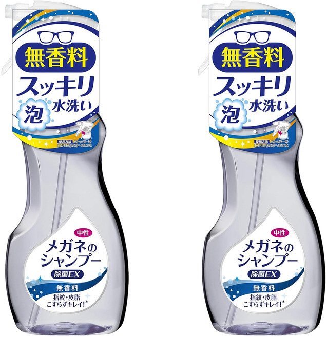 SOFT99 除菌型眼鏡清潔噴霧 無香味 200ml, Clear, 2瓶