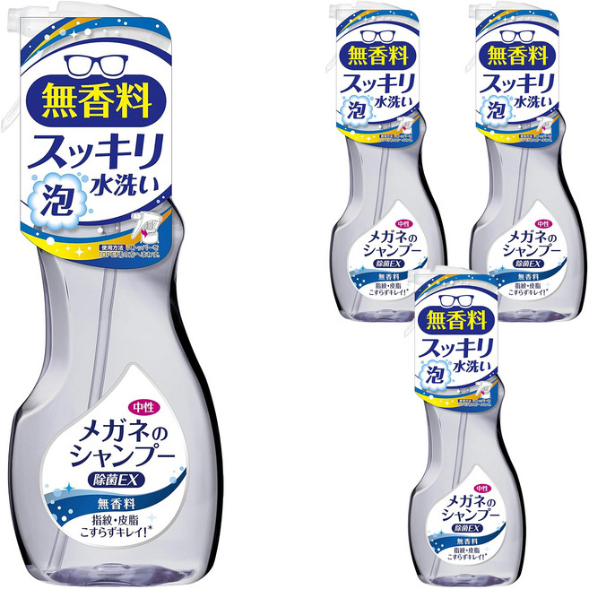 SOFT99 眼鏡清潔噴霧 無香味, Clear, 4瓶