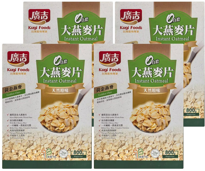廣吉 大燕麥片, 800g, 4盒