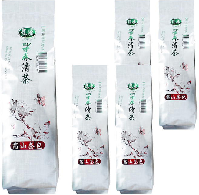龍源茶品 鑫龍源 茶農職人經典台灣 四季春清茶包, 2g, 30包, 5袋