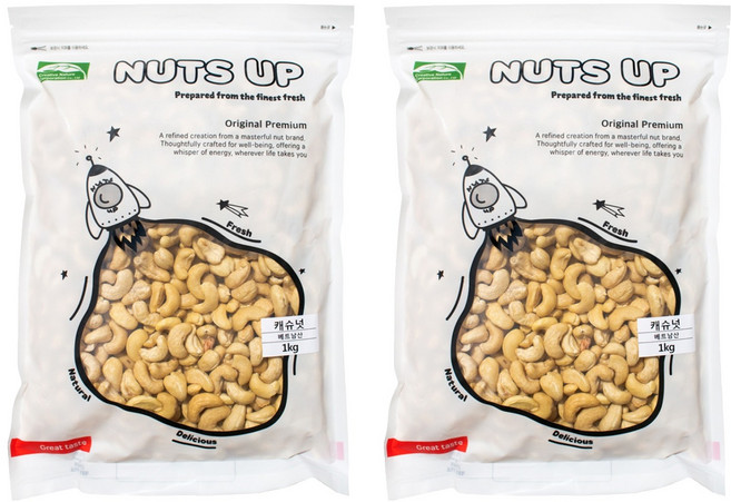 자연두레 너츠업 캐슈넛, 1kg, 2개