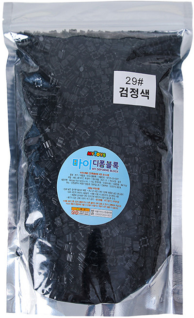 MYTOYS 마이 디폼 8mm 리필팩 2650p, 검정색, 1개