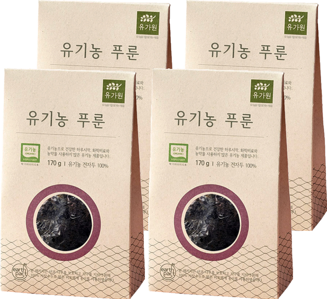 유가원 유기농 프랑스산 건자두 푸룬, 170g, 4개