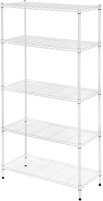 comet 五層收納架 最大承重90kg, 白色, 5層