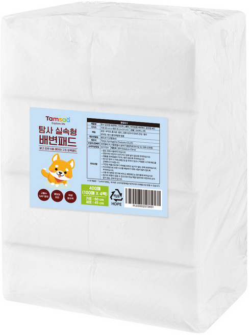 탐사 실속형 배변패드, 400개입, 1개