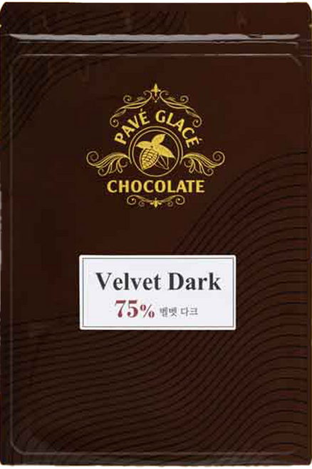 파베글라스 다크 커버춰 리얼 75% Velvet 초콜릿, 1개, 400g