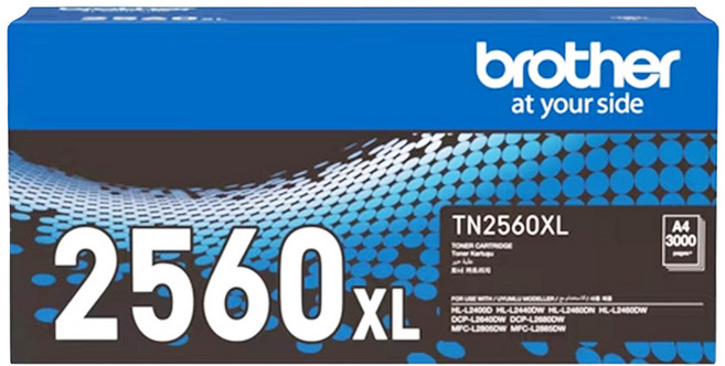 brother 兄弟牌 原廠碳粉匣 TN-2560XL, 黑色, 1個