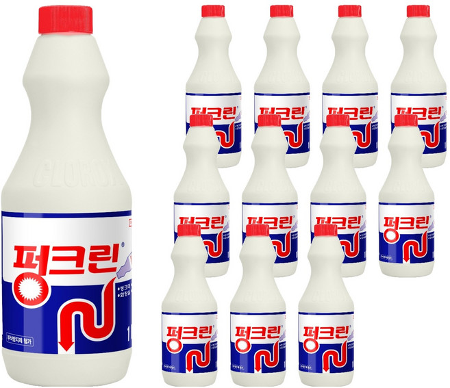 펑크린 배수구세정제, 1L, 12개