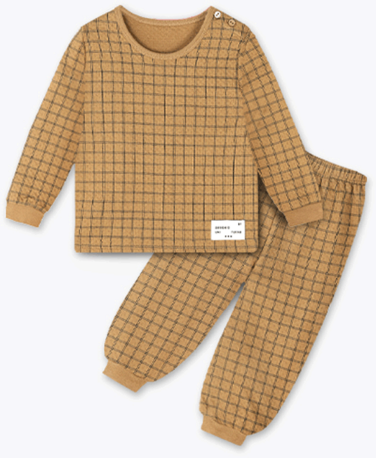 유니프랜드 아동용 와플 보온내의 세트