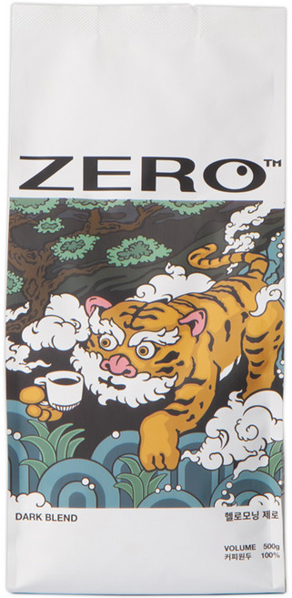 헬로모닝 제로 다크 블렌드 원두, 홀빈(분쇄안함), 500g, 1개