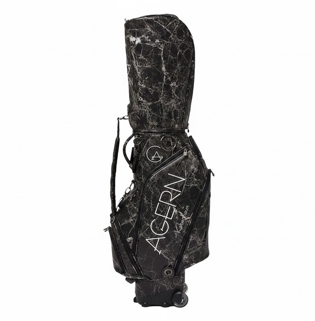 Agern 輪式高爾夫球桿袋, 大理石黑