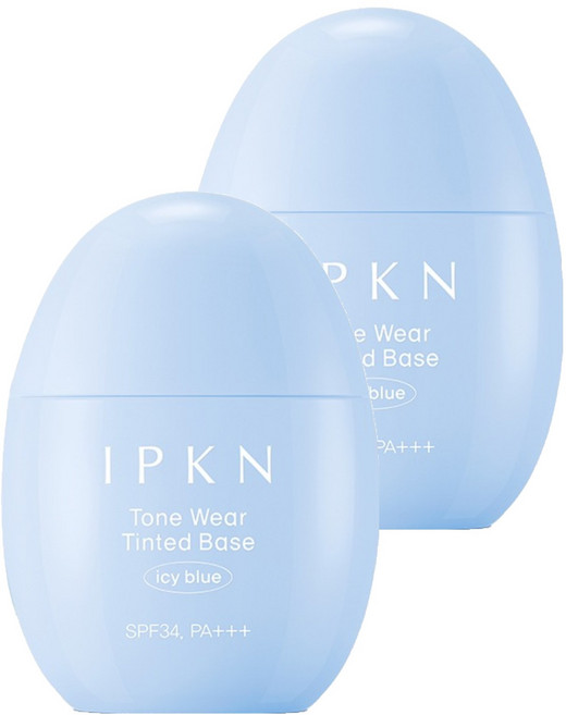 입큰 톤 웨어 틴티드 베이스 40ml, 2개, 아이시 블루