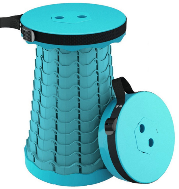 코만도 높이조절 휴대용 캠핑 접이식 스툴 B형, 민트, 1개