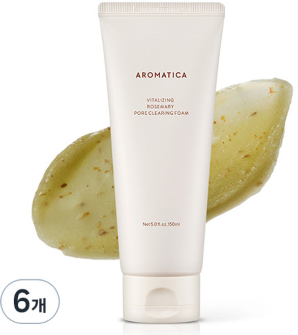 아로마티카 바이탈라이징 로즈마리 포어 클리어링 폼, 150ml, 6개