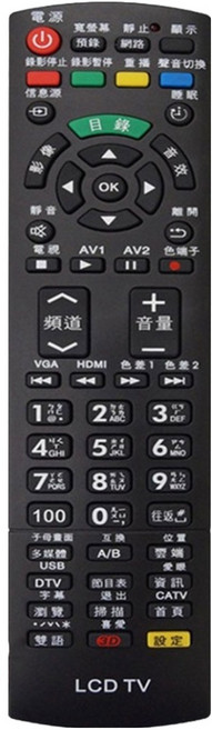 多功能智慧網路電視遙控器, LED-8810, 1個