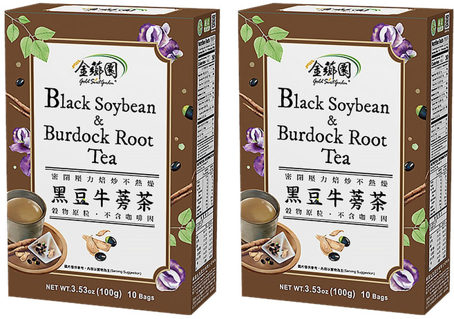 薌園 黑豆牛蒡茶, 10g, 10包, 2盒