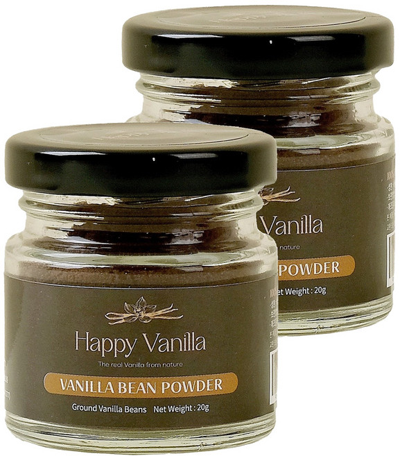 해피바닐라 바닐라빈 파우더, 20g, 2개
