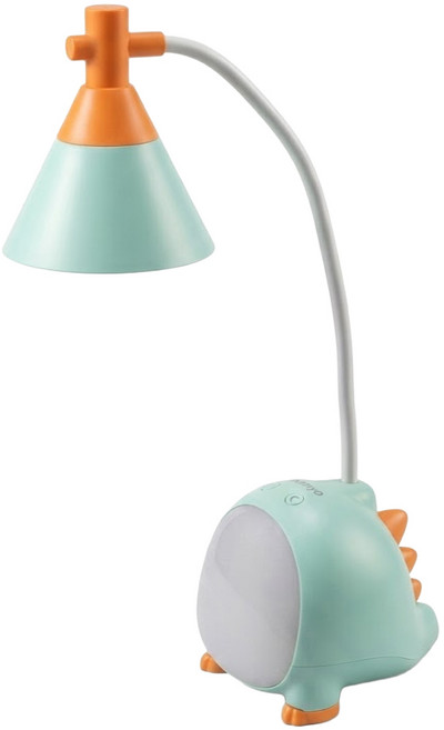 KINYO 充電式LED檯燈 4W PLED-4175 120 x 105 x 375mm, 小恐龍 橘色 + 綠色 + 白色