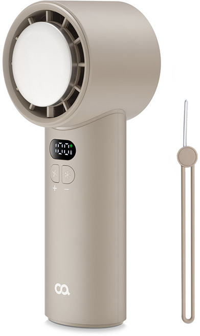 오아 아이스볼트맥스 100단 미니 급속 냉각 핸디 휴대용 선풍기, OPFN-007BE, 베이지