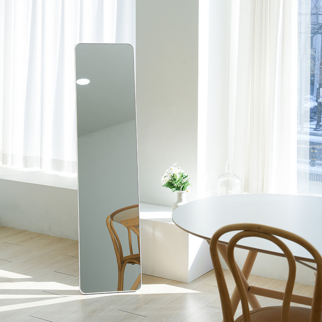 엠디유마켓 프리미엄 2in1 대형 전신거울, 화이트