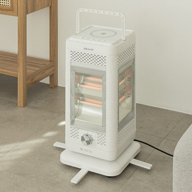 신일 5단 분리 절전형 오방향 전기히터, SEH-FHS180A, 화이트