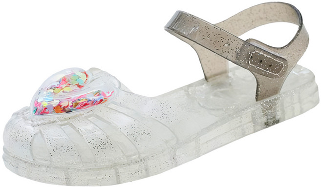 키즈트리 여아용 반짝이 공주 젤리 슈즈 SZ-485