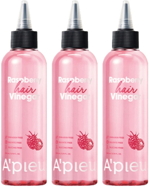 어퓨 라즈베리 헤어 식초 린스, 200ml, 3개