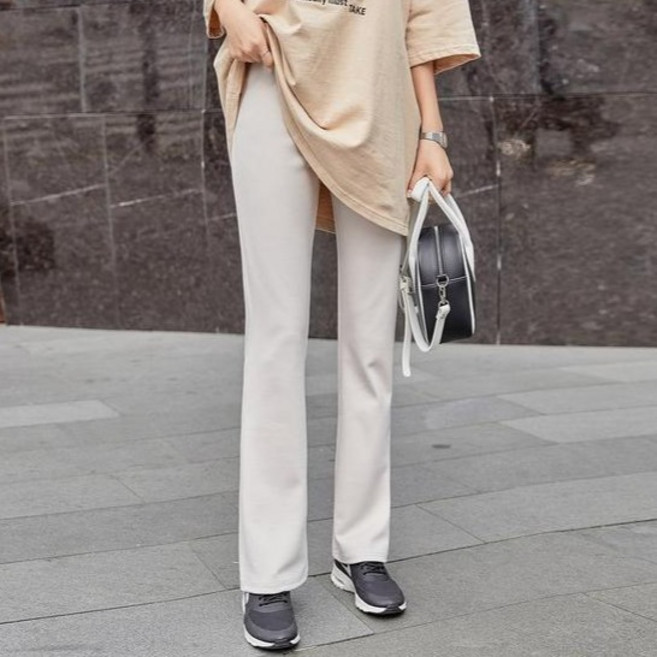 피핀 여성용 착한바지 74탄 마켓바지6 와이드 밴딩 부츠컷 팬츠 75638 키작