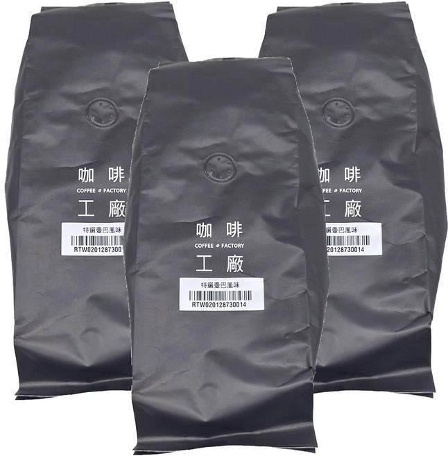 咖啡工廠 咖啡豆 特選曼巴風味, 咖啡豆(無研磨), 450g, 3包