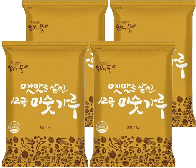농부의뜰 12곡 미숫가루, 1kg, 4개