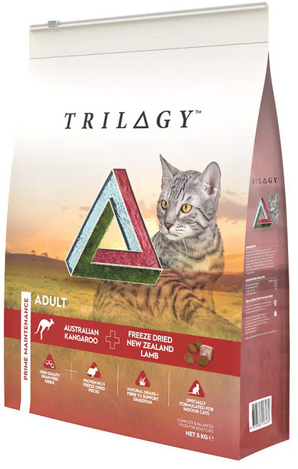 TRILOGY 奇境 無穀貓糧, 5000g, 1包, 澳洲野生袋鼠 + 紐西蘭羊肺凍乾