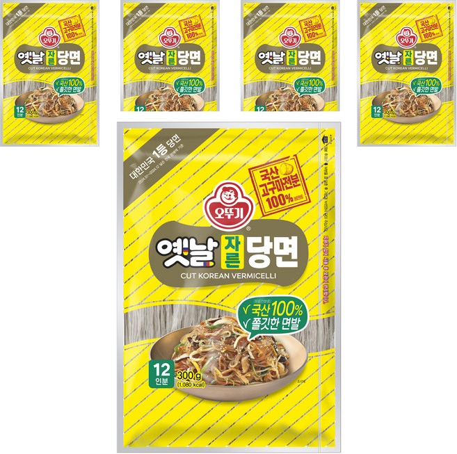 오뚜기 옛날 자른 당면, 300g, 5개