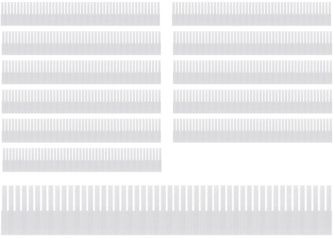 모아시스템즈 서랍장용 칸막이 소형, 화이트, 12개