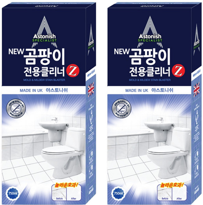 아스토니쉬 뉴 곰팡이 전용 클리너 Z, 750ml, 2개