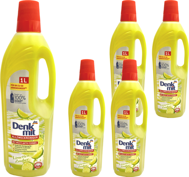 dm Denk mit 萬用檸檬清潔劑, 1L, 5瓶