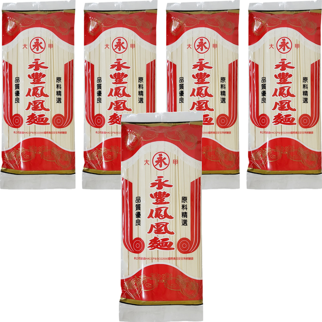 源永豐食品 鳳凰麵, 300g, 5包