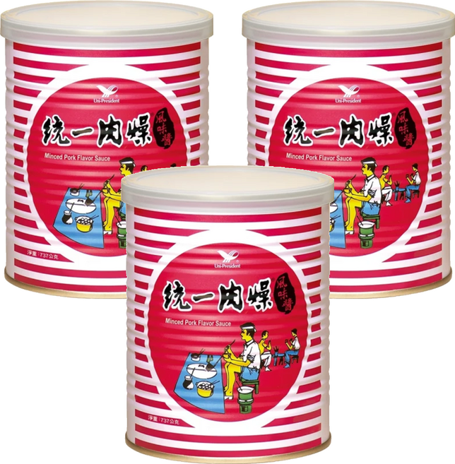 統一 肉燥風味醬, 737g, 3罐