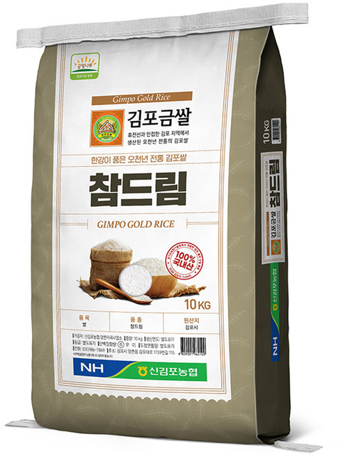 신김포농협 김포금쌀 참드림쌀 특등급, 10kg, 1개