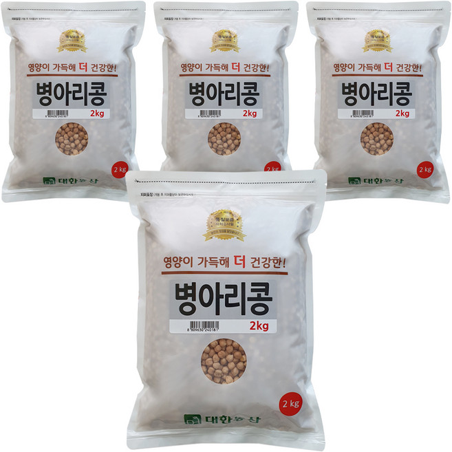 대한농산 병아리콩, 2kg, 4개