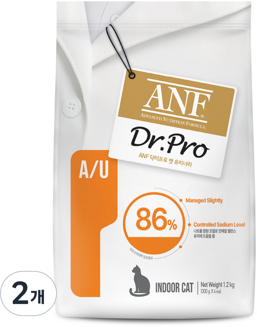 ANF 닥터프로 캣 처방식사료, 유리너리+결석, 1.2kg, 2개