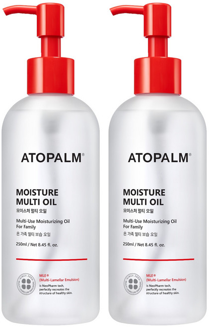아토팜 모이스처 멀티 오일, 250ml, 2개