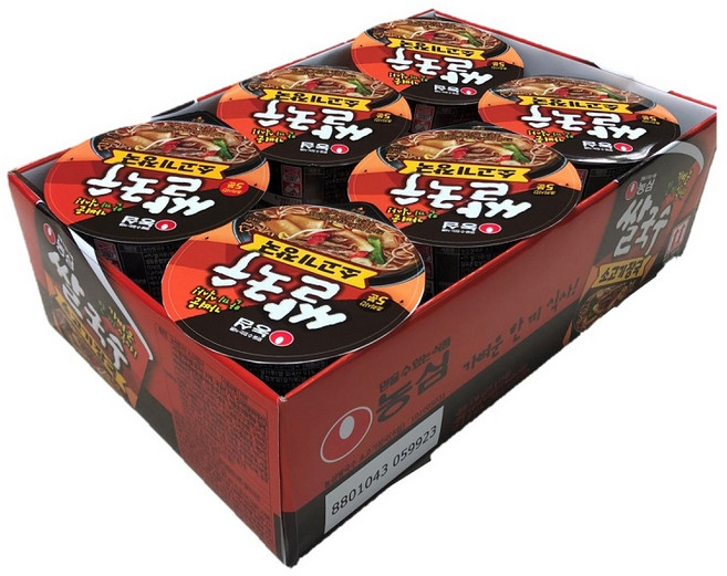농심 쌀국수 소고기장국 컵라면 73g, 6개