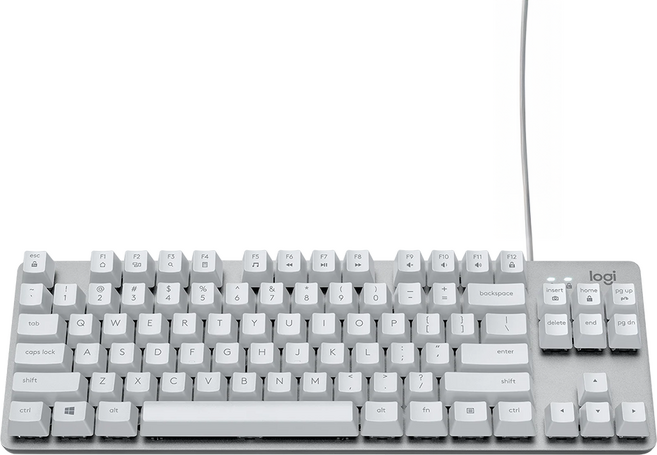 logitech 羅技 Wired 鍵盤 白色 YU0045 青軸 RGB 背光 84鍵 台灣公司貨 1年有限硬體保固