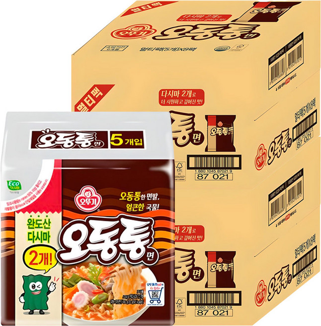 오뚜기 오동통면 120g, 80개