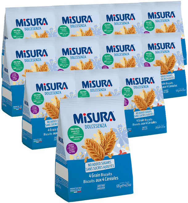 MiSURA 優穀麥片餅乾, 120g, 12包