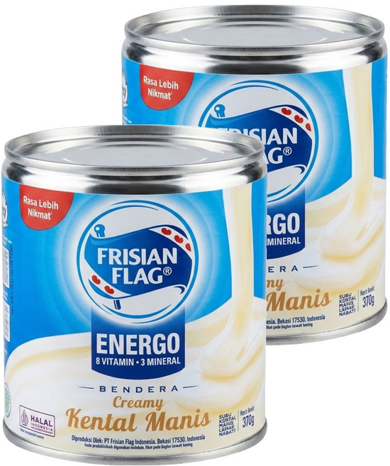 FRISIAN FLAG 原味煉乳, 370g, 2罐