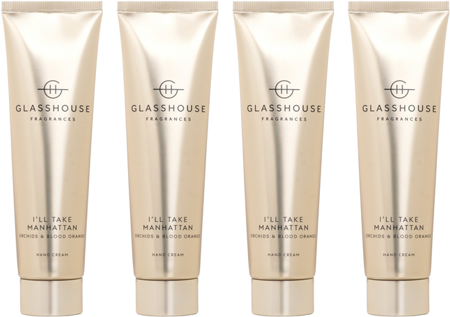 GLASSHOUSE FRAGRANCES 曼哈頓 護手霜, 100ml, 4條
